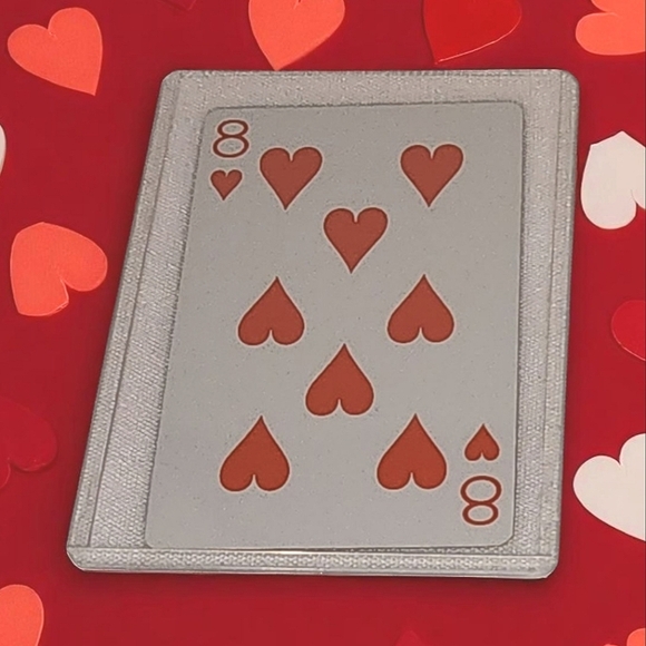 Tiffany Playing Card 8 Of Hearts - Picture 1 of 3